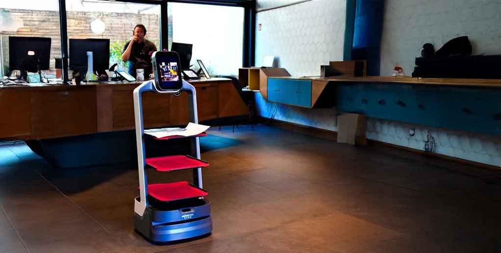 Service-Roboter Hotel Empfang Service-Roboter im Restaurant